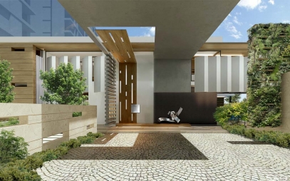 Home Entrance Design in Minto Road